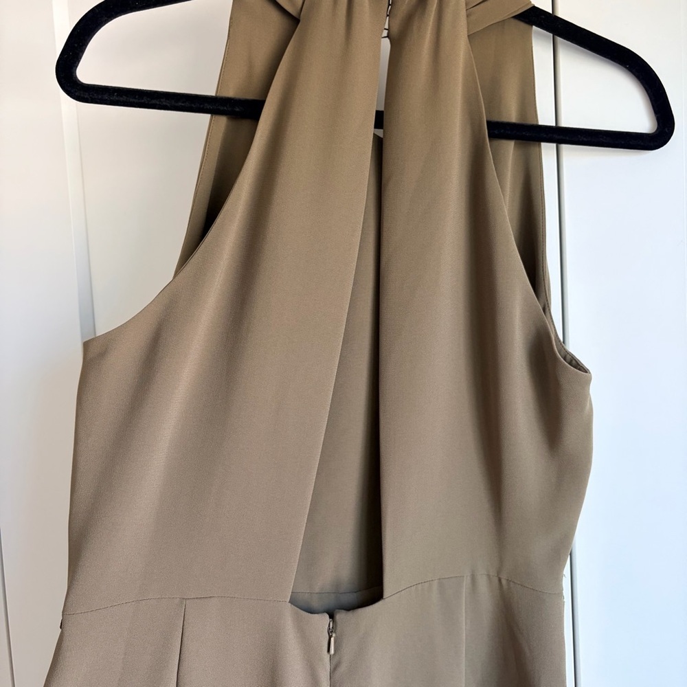 MaxMara Olive/Army Green High-Waist Wide-Leg Jumpsuit  | 12 - Picture 6 of 9